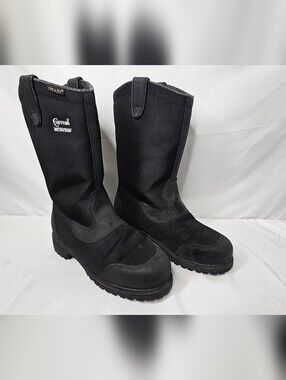 Chippewa Waterproof Work Boots Mens 9W Black Steel Toe Safety EH Pull On 72231